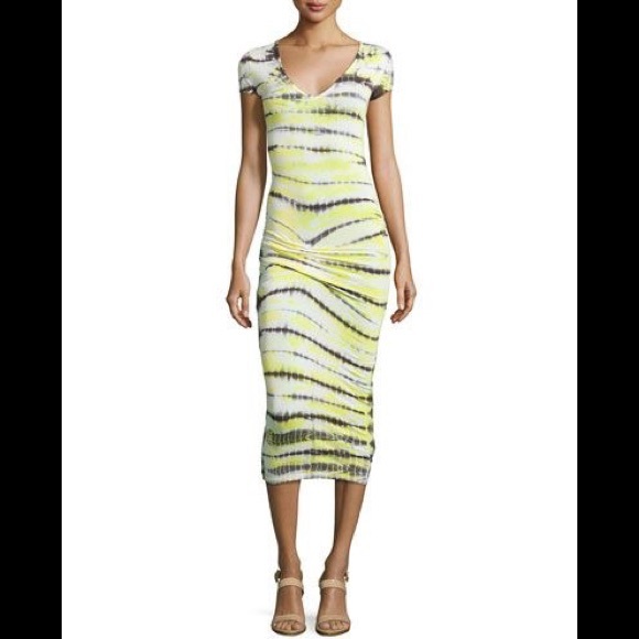 Young Fabulous & Broke Dresses & Skirts - Young Fabulous and Broke - Ruched Striped DressNWT